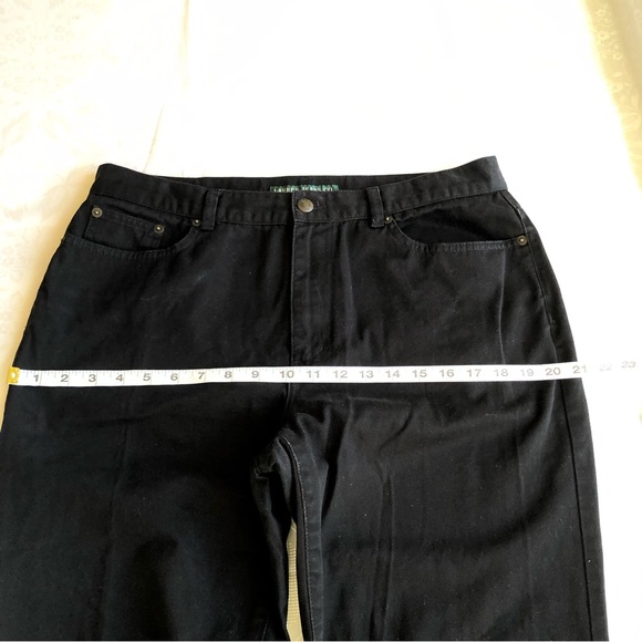 Lauren Jeans Co. Women’s Black Jeans Pants Size 12 Straight Leg Ralph Lauren - Picture 14 of 16